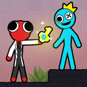 Stickman Red boy and Blue girl