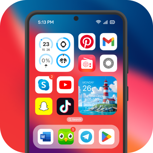 Launcher OS 18 Pro, Phone 15
