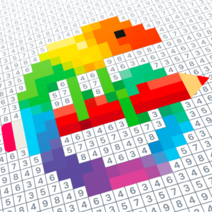 Pixel Art - color by number